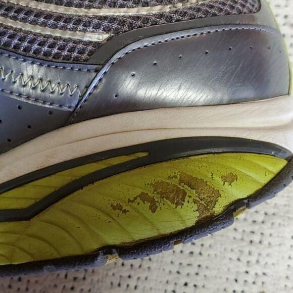 Skechers Shape-Ups Silver/Green Sz. 7.5 Athletic Sneakers - Picture 9 of 9